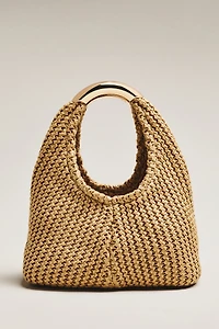 Dolce Vita Eveliser Raffia Mini Slouchy Bag