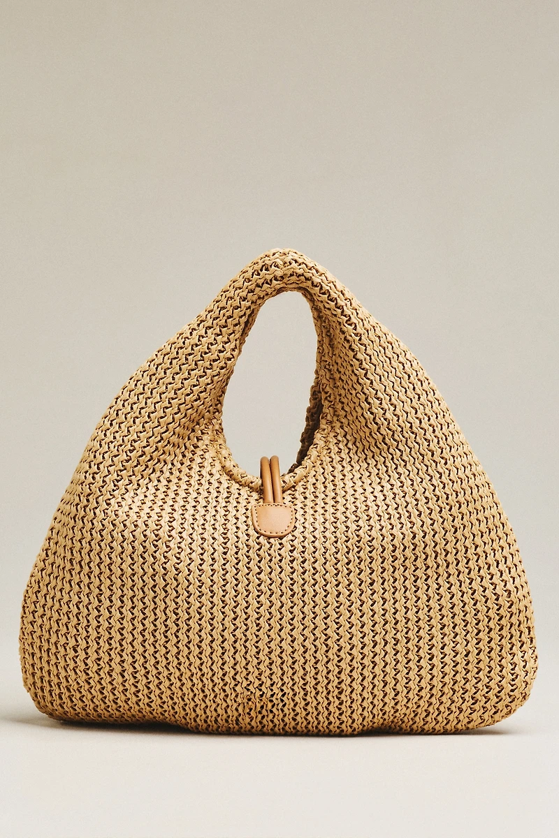 Dolce Vita Martin Raffia Slouchy Bag