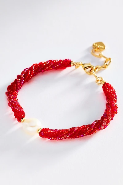 Twisted Bead Pearl Bracelet