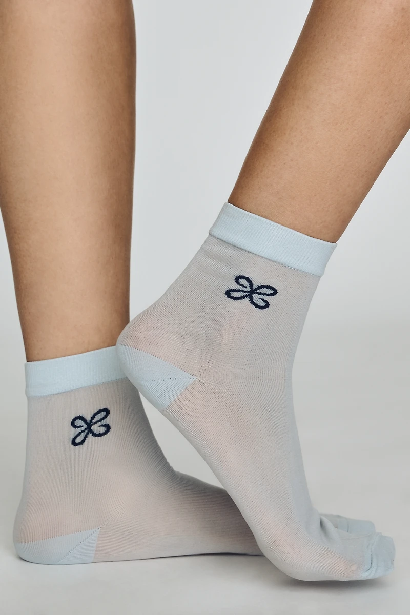 Maeve Sheer Logo Socks