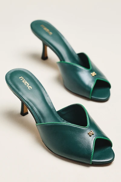 Maeve Peep-Toe Kitten Heels