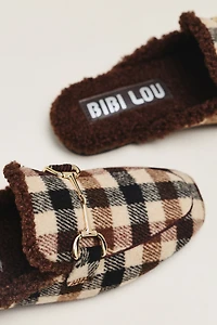 Bibi Lou Shearling Horsebit Mules