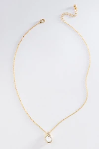 Delicate Bezel Necklace