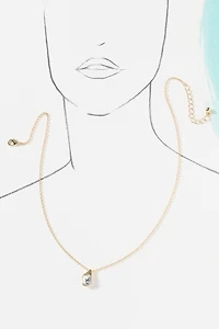 Delicate Bezel Necklace