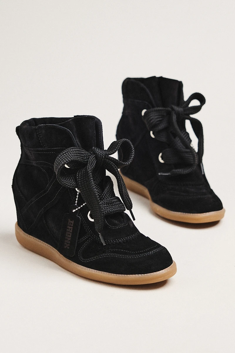 Bronx Jae-yy Suede Wedge Sneakers