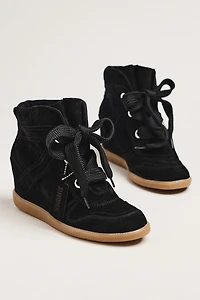 Bronx Jae-yy Suede Wedge Sneakers