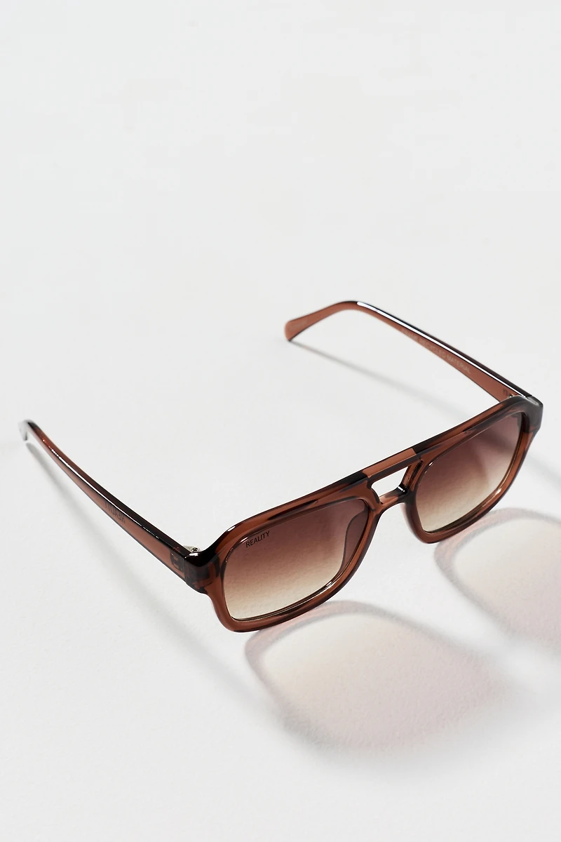 Reality Eyewear Runway Aviator Sunglasses