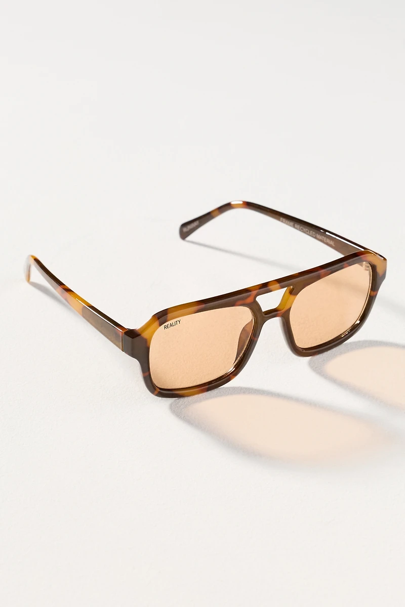 Reality Eyewear Runway Aviator Sunglasses