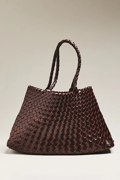 Calla Large Woven Satchel Bag
