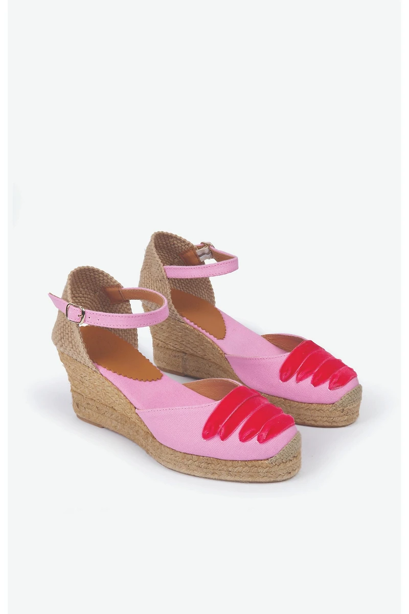 Penelope Chilvers Mary Jane Dali Espadrille Wedges