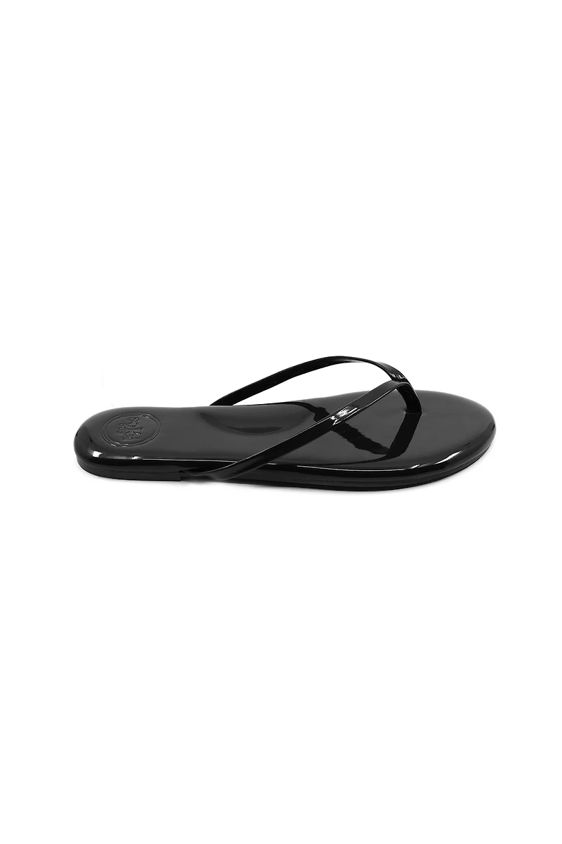 Solei Sea Indie Patent Thong Sandals