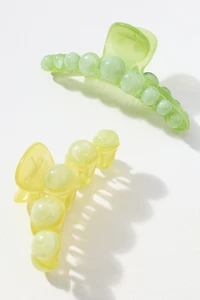 Citrus Bubble Hair Claw Clips