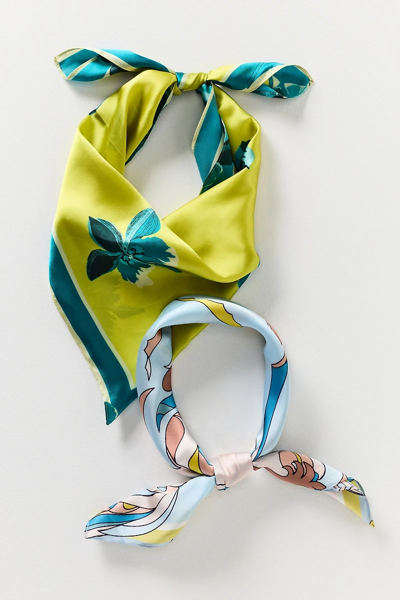 Satin Hair Scarves, Set of 2