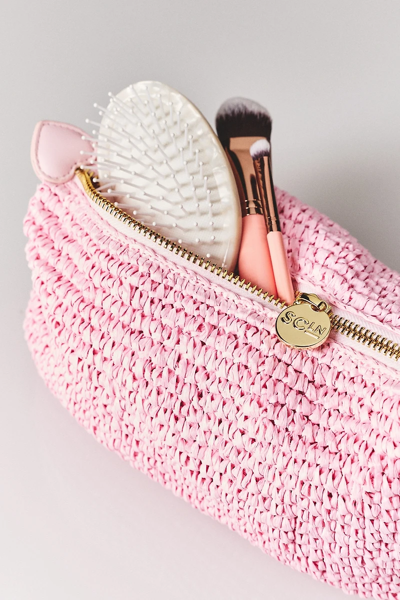 Stoney Clover Lane Pink Crochette Pouchette