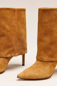 By Anthropologie Foldover Suede Ankle Boots