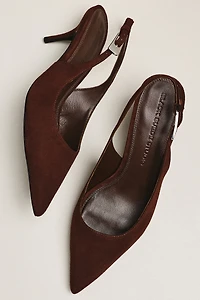 Black Suede Studio Branca 65 Kitten Heels