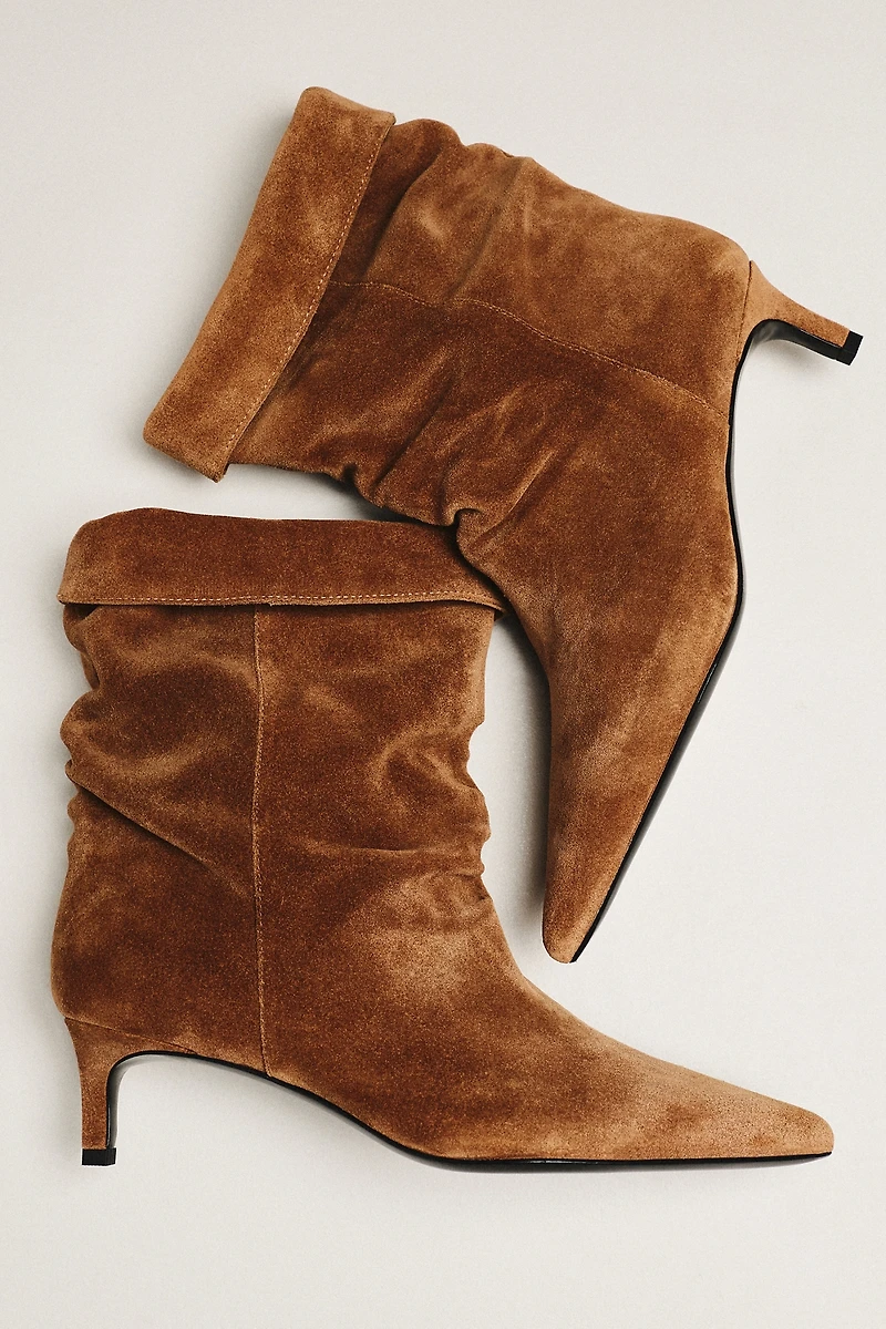 Black Suede Studio Marty Scrunch Boots