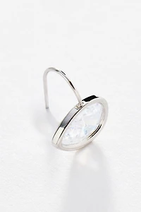 Pear Crystal French Hook Earrings