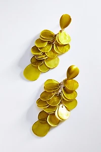 Paillette Cluster Drop Earrings