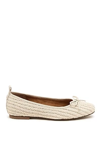 Kelsi Dagger Brooklyn Frankie Raffia Ballet Flats