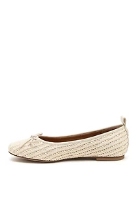 Kelsi Dagger Brooklyn Frankie Raffia Ballet Flats