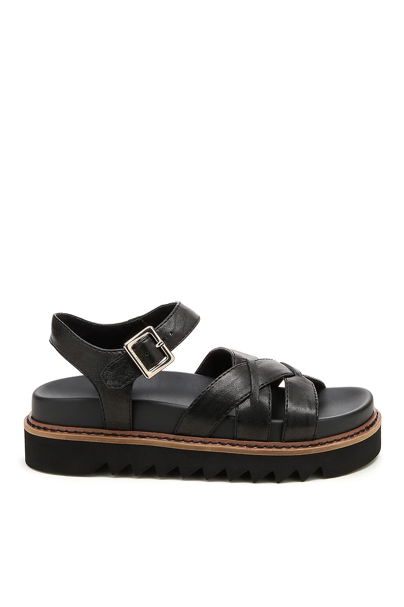 Kelsi Dagger Brooklyn Kova Cross-Strap Sandals