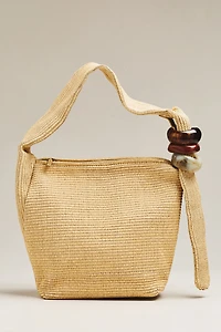 Dolce Vita Kalen Raffia Beaded Slouchy Bag