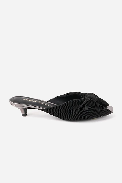 Intentionally Blank Curfew Knotted Mules