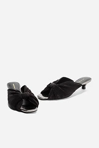 Intentionally Blank Curfew Knotted Mules