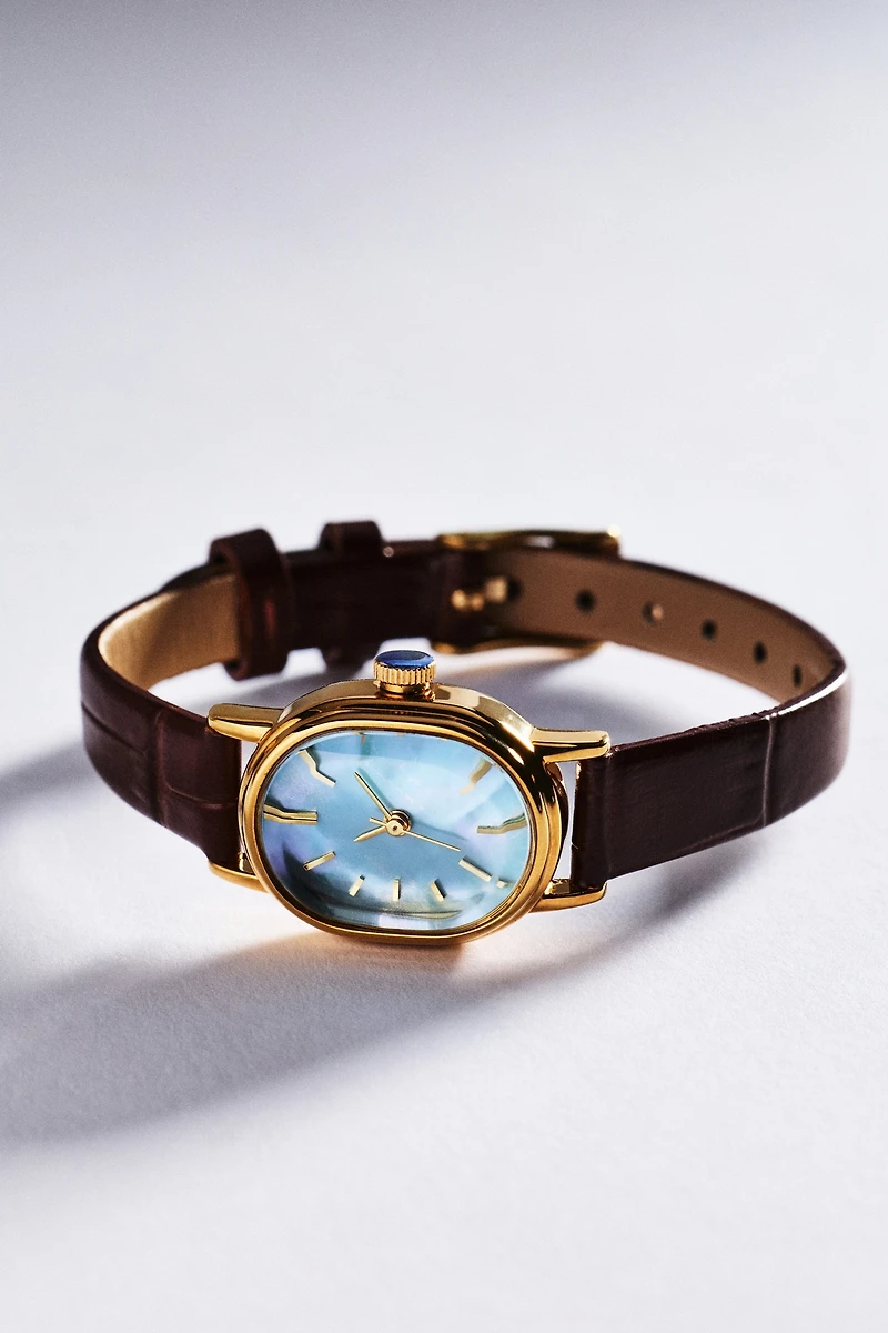 Leather Strap Watch