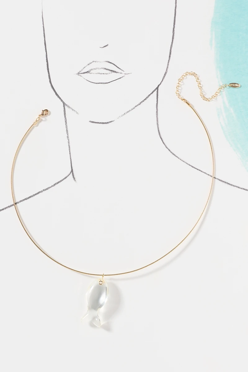 Clear Crystal Collar Necklace