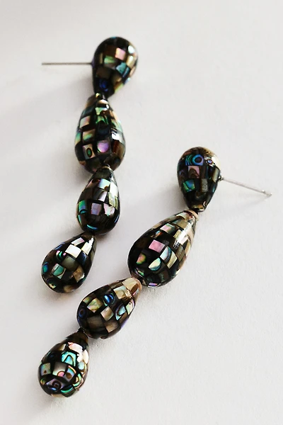 Disco Shell Drop Earrings