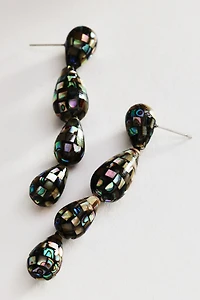 Disco Shell Drop Earrings