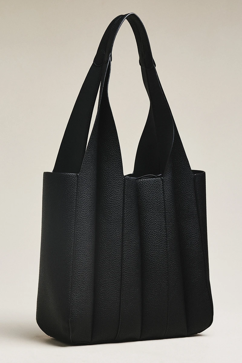 Melie Bianco Quilted Vegan Leather Harper Tote Bag