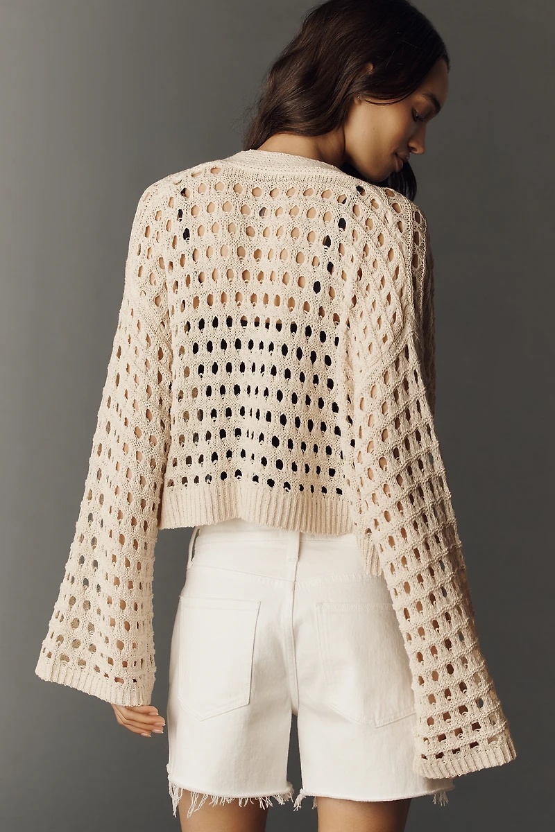 By Anthropologie Crochet Cardigan