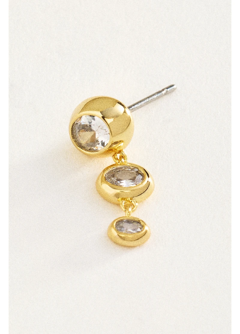 Electric Picks Crystal Rain Drop Earrings