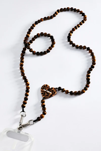 Solar Eclipse Hand-Painted Crossbody Phone Chain