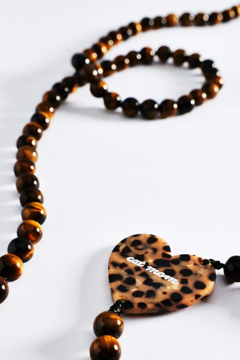Solar Eclipse Hand-Painted Crossbody Phone Chain
