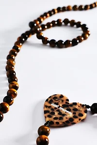 Solar Eclipse Hand-Painted Crossbody Phone Chain