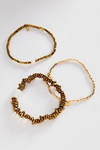 Beaded Stretch Bracelets, Set of 3