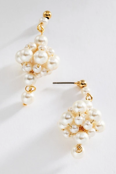Pearl Cluster Earrings