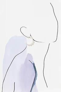 Small Pearl Hoop Earrings