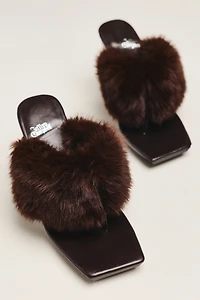 Jeffrey Campbell Delusions Faux Fur Heels