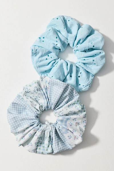 Serefina Satin Scrunchies, Set of 2