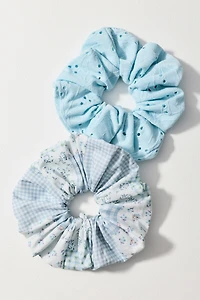 Serefina Satin Scrunchies, Set of 2