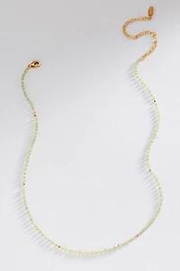 Multi-Color Delicate Beaded Necklace