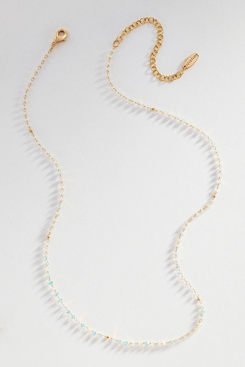 Multi-Color Delicate Beaded Necklace