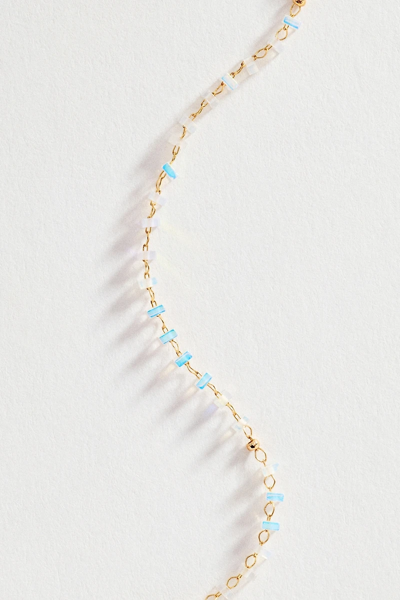 Multi-Color Delicate Beaded Necklace