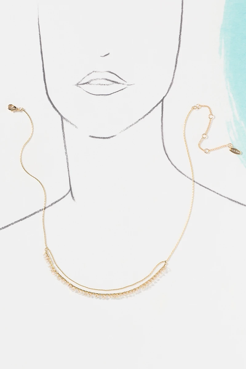 Delicate Layered Beaded Necklace