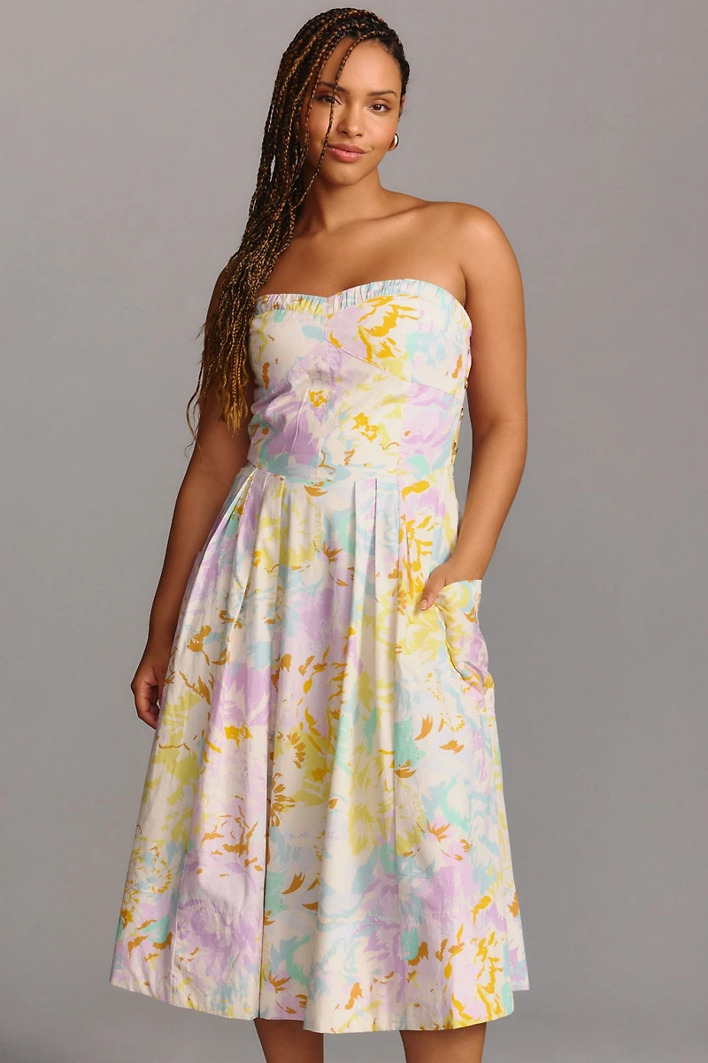 Maeve Sleeveless Sweetheart Corset A-Line Dress